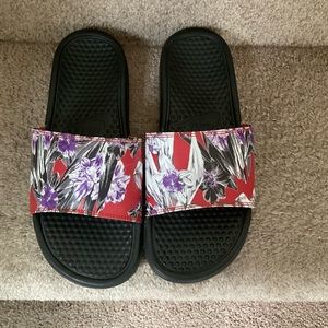 New! Women’s Nike slides. Multi color. Size 9.